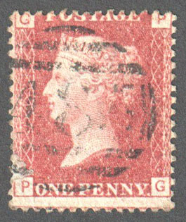 Great Britain Scott 33 Used Plate 143 - PG - Click Image to Close